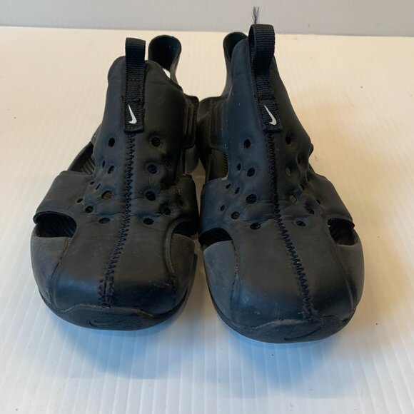 Nike Sunray Protect 2PS Boys Black Sandal/Shoe Sz. 1 - Picture 2 of 5